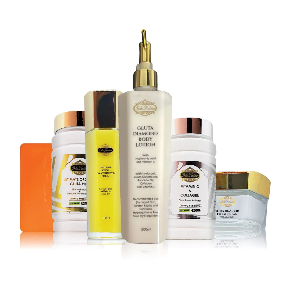 Body Diamond Set (Gluta Nubian Plus + Vitamin C)