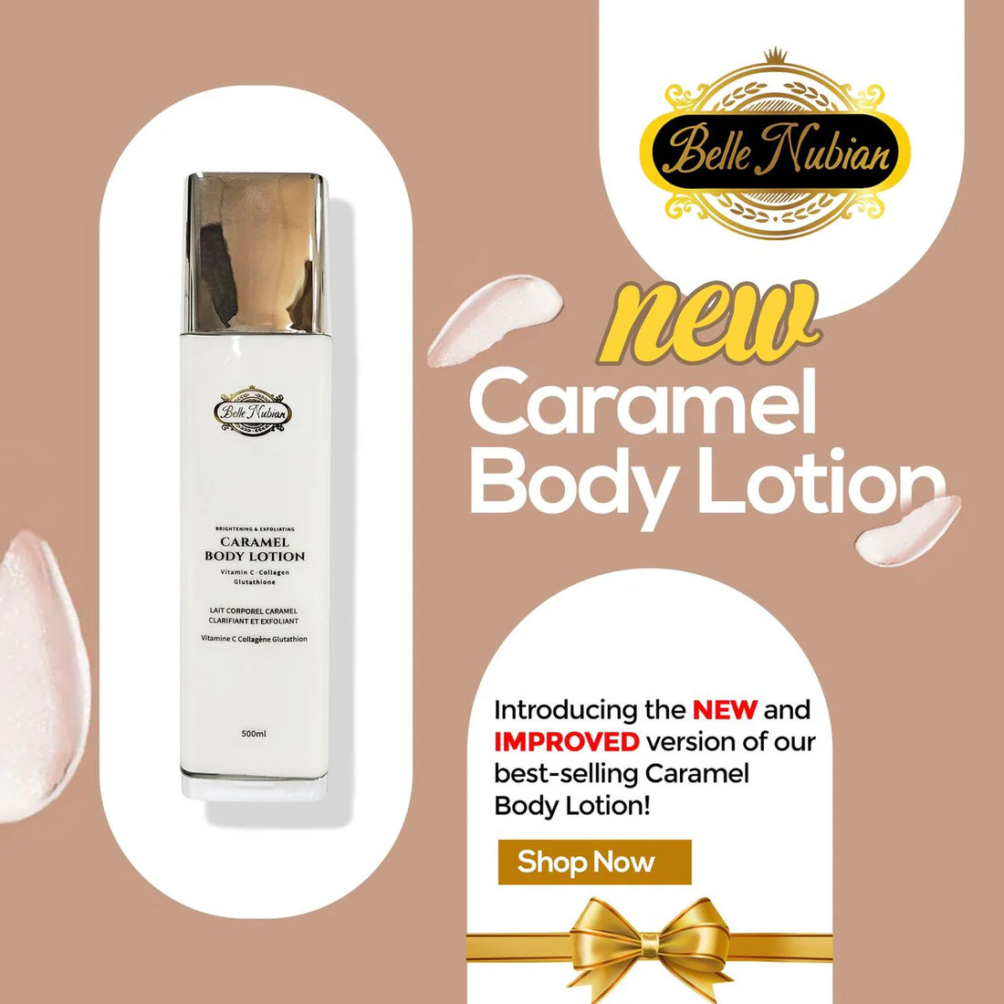 NEW Belle Nubian Caramel Body Lotion